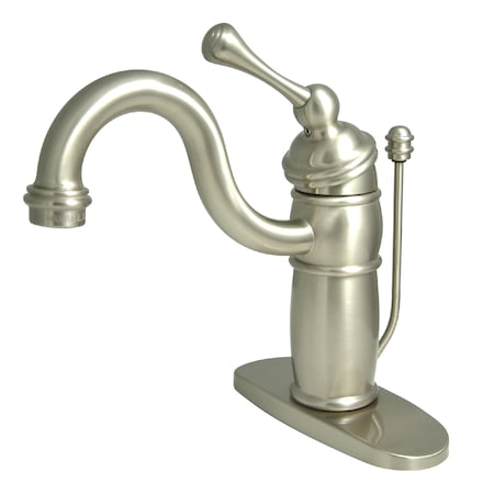 Kingston Brass Victorian Bathroom Faucet W/ Pop-Up Drain, Brushed Nickel KB1408BL